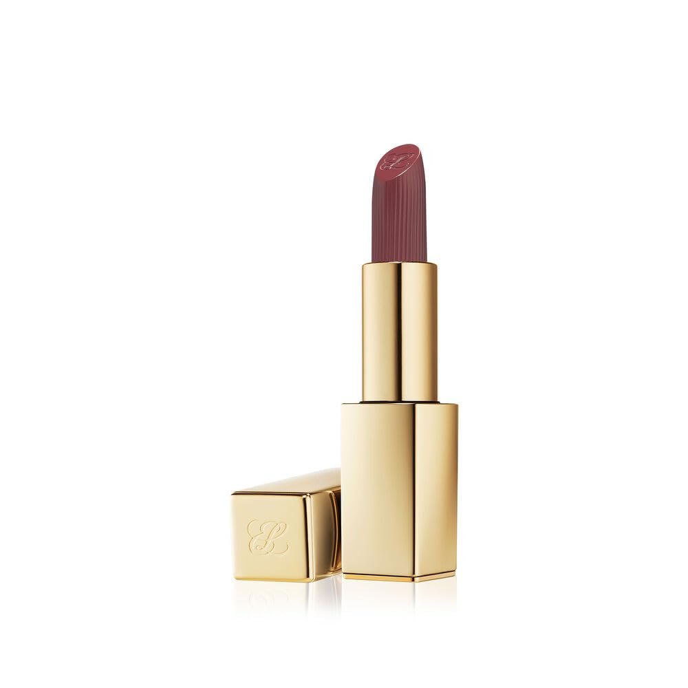Este Lauder Pure Color Long-Lasting Matte Lipstick for Women with Matte Finish | Plumping & Nourishing, 0.12 Ounce, 690 Don't Stop