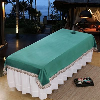 Breathable Beauty Massage SPA Couch Cover Waterproof SPA Massage Table Cover Mat Pure Color Facial Bed Cover With Face Hole Soft SPA Center Bed Sheets For Massage Tables And Spas-K 31x79inch(80x200cm)