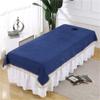 Breathable Beauty Massage SPA Couch Cover Waterproof SPA Massage Table Cover Mat Pure Color Facial Bed Cover With Face Hole Soft SPA Center Bed Sheets For Massage Tables And Spas-I 31x79inch(80x200cm) view 1