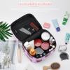 Makeup Bag Organizer Cosmetic Bag, Piggy Pink Pig Head Makeup Bag Portable PU Leather Makeup Travel Case Pouch Organizer Toiletry Bag with Handle for Girl Women Ladies view 4