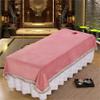 Breathable Beauty Massage SPA Couch Cover Waterproof SPA Massage Table Cover Mat Pure Color Facial Bed Cover With Face Hole Soft SPA Center Bed Sheets For Massage Tables And Spas-H 47x87inch(120x220cm view 1
