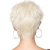 QUEENTAS Short Blonde Wigs for White Women Pixie Cut Layered Short Synthetic Hair Wig Daily Use and Cosplay (White Blonde) view 2