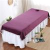 Breathable Protective Massage Table Bed Cover Soft Beauty Massage SPA Couch Cover Pure Color Beauty Salon Spa Massage Table Cloth Anti-Slip Beauty Bed Sheet Cover with Face Hole-G 31x79inch(80x200cm) view 1
