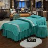 MIPOPS Extra Thick 4 Piece Set Massage Table Sheets Set, Beauty Bedspreads European Solid Color Salon Spa Massage Bed Cover(O,190x80cm(75x31inch)) view 1