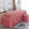 MIPOPS Extra Thick 4 Piece Set Massage Table Sheets Set, Beauty Bedspreads European Solid Color Salon Spa Massage Bed Cover(O,190x80cm(75x31inch)) view 2
