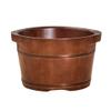 QPZK Wood Foot Bath Barrel Removable Rollers, Solid Wood Foot Spa Tub with Lid, Household Thicken Pedicure Foot Soak Tub to Relieve Feet Stress, Foot Wash Basin Comfort F 24CM view 1