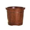 QPZK Wood Foot Bath Barrel Removable Rollers, Solid Wood Foot Spa Tub with Lid, Household Thicken Pedicure Foot Soak Tub to Relieve Feet Stress, Foot Wash Basin Comfort F 35CM view 1