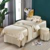 MIPOPS 4-Piece Microfiber Massage Table Sheet Set, Soft Facial Bed Cover, European Solid Color Salon Spa Massage Bed Cover(B,80x190cm(31x75inch)) view 1