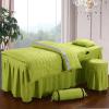 MIPOPS 4-Piece Microfiber Massage Table Sheet Set, Beauty Salon Massage Table Skirt Set Bedspreads Bed Skirt Sheet European-Style Massage Aromatherapy Cover(K,190x80cm(75x31inch)) view 1