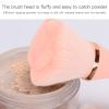 2 Pcs Large Makeup Brushes Set, Easy Clean Reusable Cosmetic Brush with Slender Fiber Bristles, Accurate Coloring Makeup Tools for Loose Powder Blush, Cosmetic Tool for Home Beauty Salon (Black/Pink) view 3