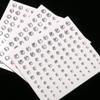 3 Sheets Eye Body Face Gems Jewels Rhinestone Stickers Temporary Tattoo Gems Self Adhesive Crystal Makeup Face Stick Gems for Festival Accessory and Nail Art Decorations (White) view 1