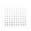 3 Sheets Eye Body Face Gems Jewels Rhinestone Stickers Temporary Tattoo Gems Self Adhesive Crystal Makeup Face Stick Gems for Festival Accessory and Nail Art Decorations (White) view 2