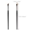 LALAFINA 2pcs Angled Eyeliner Brush Precision Brow Brush Concealer Tool for Makeup Application for Professional Beginners Portable for Travel view 2