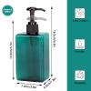 Suream 9.5oz Refillable Pump Press Bottles with 20Pieces Removable Stickers, 280ml Reuable Cosmetic Empty Bottle, Bathroom Countertop Shower Dispensers for Body Wash, Hand Sanitizer, 3Pack view 3