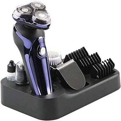 GIENEX Electric Shaver for Men 4D Rechargeable Rotary Razors Beard Trimmer Face Shavers Waterproof Wet & Dry Cordless with Pop-up Trimmer