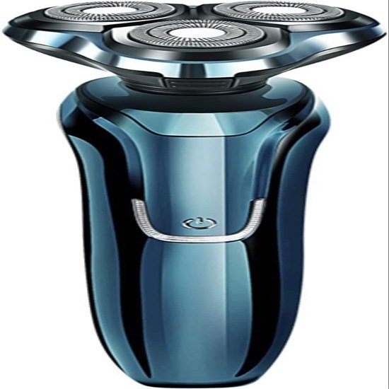 GIENEX Heads Floating Shaving Hair Razor, USB Rechargeable Electric Shaver & Grooming Kit, Dry Wet Waterproof Cordless Rotary Shavers with Charging Indicator, for Bathroom, Travel