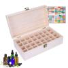 Guolich Essential Oil Storage Box Wooden Essential Oils Display Organizer 32 Slots Stand Holder for 5 to 15 ml Bottles Nail Polish Collectionl Bottles Nail Polish Collection. view 1