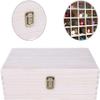 Guolich Essential Oil Storage Box Wooden Essential Oils Display Organizer 32 Slots Stand Holder for 5 to 15 ml Bottles Nail Polish Collectionl Bottles Nail Polish Collection. view 2