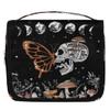 AUUXVA Hanging Toiletry Bag for Women, Suagr Skull Mushroom Travel Makeup Bag, Moon Stars Space Cosmetic Bag, Travel Essentials Bag for Women Men view 1