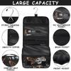 AUUXVA Hanging Toiletry Bag for Women, Suagr Skull Mushroom Travel Makeup Bag, Moon Stars Space Cosmetic Bag, Travel Essentials Bag for Women Men view 4