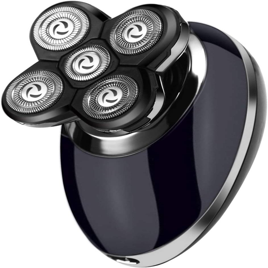 GIENEX Mens 4-in-1 Electric Shaver & Grooming Kit: Five-Headed Beard, Hair Razor for a Perfect Bald Look, Cordless and Rechargeable