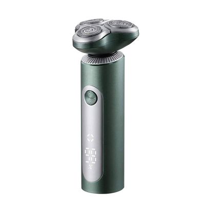 GIENEX Electric Razor for Men Shavers for Men Rotary Shaver Razor Wet and Dry, IPX7 Waterproof USB Rechargeable, with Precision Trimmer and Nose Trimmer Facial Cleansing Brush LED Display Fast Chargin