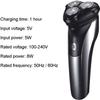 GIENEX Electric Shaver Razor for Men Rechargeable 100% Waterproof Rotary for Shaving Sideburns Trimmer view 2