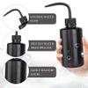 Plastic Satety Lash Cleaning Tatoo Wash Bottles 2PCS Peel Off Blackhead Brush,Nose Pore Deep Cleaning Brush, Facial Cleansing Brushes (black bottle+crystal black nose brush) view 3
