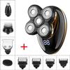 GIENEX Electric Shaver for Men, 5 in 1 Electric Shaver for Bald Men, LED Display Rechargeable Electric Rotary Shaver, Cordless Facial Grooming Kit with Clippers, Nose Hair Trimmer, Facial Cleaning view 2