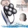 GIENEX Electric Shaver for Men, 5 in 1 Head Shavers for Bald Men Electric Rotary Razor Beard Trimmer Grooming Kit Waterproof, Faster-Charging USB Rechargeable view 4