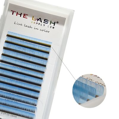 THE LASH SUPPLY Halloween Color Volume Eyelash Extensions, CC Curl, 13-18mm Length, 0.07 Thickness Multi Color, Natural and Long-lasting Curl, Mixed Color Pack, Professional Use Only