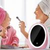GIENEX Display Boxes Cosmetics Storage Box Led Light Vanity Mirror Makeup Oganizer Desktop Portable USB Makeup Case view 4