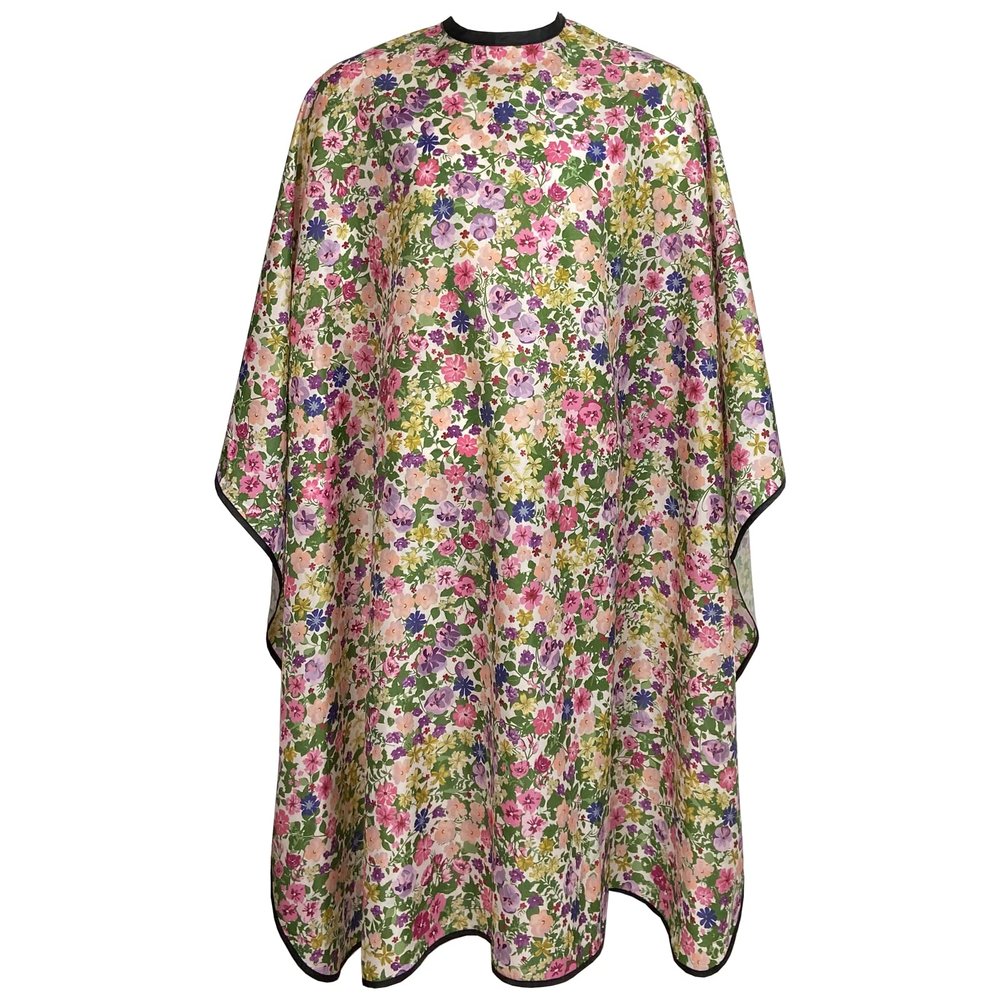 Salon Cape for Women, Hair Cutting Cape with Snaps, Professional Large Barber Stylist Hairdresser Cape, Waterproof & Light Weight & Machine Washable- 63 56 (Floral)