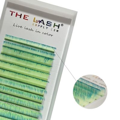 THE LASH SUPPLY Halloween Color Volume Eyelash Extensions, CC Curl, 13-18mm Length, 0.07 Thickness Multi Color, Natural and Long-lasting Curl, Mixed Color Pack, Professional Use Only
