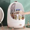 GIENEX Transparent Cosmetic Storage Box Makeup Drawer Organizer Jewelry Makeup Box Container Desktop Beauty Storage Case Small White view 3