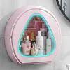 GIENEX Bathroom Wall-Mounted Makeup Organizer Box Waterproof Dustproof Bathroom Cosmetic Storage Box Desktop Storage Drawer No Punching view 3