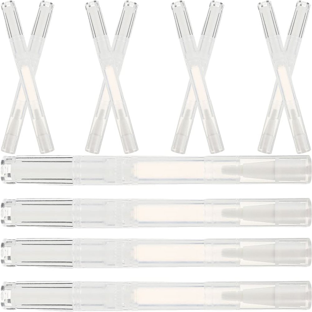 FOMIYES 12pcs Nail Oil Pen Applicators Refillable Liquid Tubes for Nail Care Lip Gloss and Cosmetics Portable Brush Pens for Easy Application