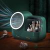 GIENEX Cosmetic Cases Light Luxury Cosmetic Storage Box with Fan LED Makeup Mirror Integrated Dressing Table Bathroom Mask Perfume Desktop Shelf Vanity Case view 4
