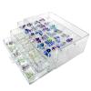 Guolich 3 Tier 72 Lattice Nail Organizers and Storage Clear Acrylic Nail Jewellery Accessories Storage Case Holder Shelves Display Rack Stand for Painted Glue,Brushed Glue,Carving Glue Nail Table view 1