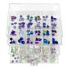 Guolich 3 Tier 72 Lattice Nail Organizers and Storage Clear Acrylic Nail Jewellery Accessories Storage Case Holder Shelves Display Rack Stand for Painted Glue,Brushed Glue,Carving Glue Nail Table view 4