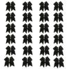 24 Black Big 7" Cheer Bow Pony Tail 3 Inch Ribbon Girls Hair Bows Cheerleading view 1