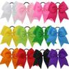 24 USA 10 Jumbo 8" Cheer Bow Ponytail Holder Big Girls Large Hair Bows view 1