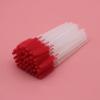 100 pcs Disposable Eyebrow Brush Mascara Wand Applicator Cosmetic Brushes Eyebrow Comb for Eyelash Extension (red) view 1