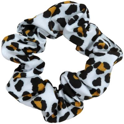 Cheetah White Cotton - Cute Handmade U Pick Scrunchies Gymnastics Pack Velvet Satin Hair Scrunchie Lot