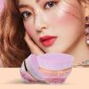 2pcs Foundation Brush Set with Storage Box, Portable Exquisite Makeup Brush with Curved Brush Head, Skin Friendly Soft Bristles Liquid Cream Brush, Multipurpose Cosmetic Tool Purple view 4