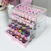 Guolich 5 Tier Nail Art Decoration Storage BoxAcrylic Make Up&Jewelry Organizer with Drawers, Cosmetic Storage for Dresser Countertop and BathroomTransparent Acrylic Nail Art Jewelry Accessories view 1