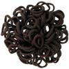 100 Pack Hair Elastics Ties Ponytail Holders Elastic Bands Sale Lot Brown Terry view 1