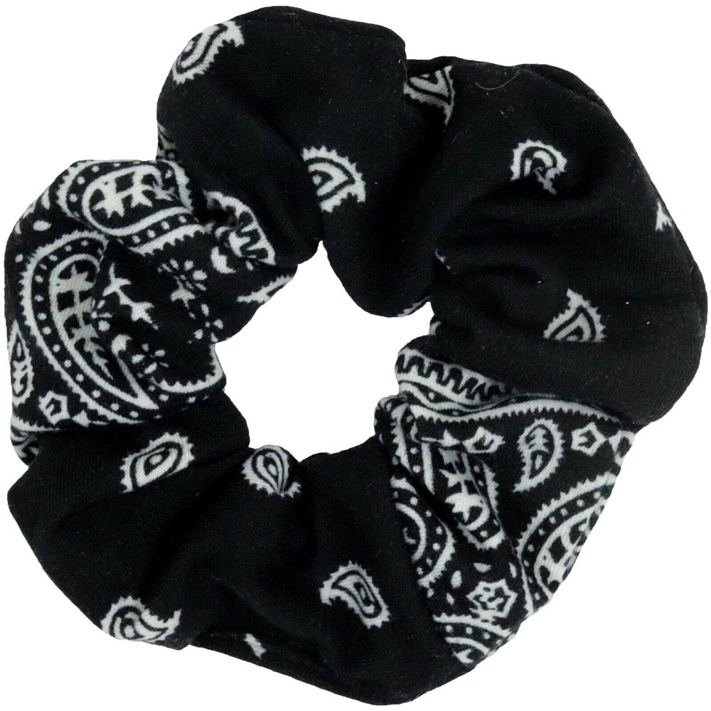 Bandana Black Cotton - Cute Handmade U Pick Scrunchies Gymnastics Pack Velvet Satin Hair Scrunchie Lot