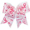 Big Cheer Bows Wholesale Hair Bow Ribbon Cheap Blanks Cancer Awareness Pink view 1