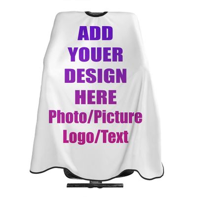 NELife Custom Barber Cape,Personalized Salon Haircut Apron,Add Your Image Photo Logo Text Haircut Kit Haircuting Salon Cape for Barbershop Home